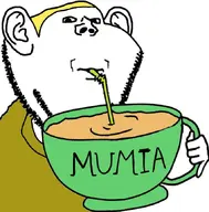 cannibalism drinking_straw mug mumia mummy subvariant:impdrink variant:impish_soyak_ears // 663x672 // 72.8KB