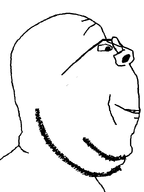 closed_mouth glasses remastered series:sidejaks smile soyjak stubble subvariant:gapejak_side subvariant:side_wholesome_soyjak template variant:gapejak white_background // 600x800 // 11.1KB