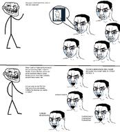 adolf_hitler chud crying meta:op_came_from_deviantart meta:op_here_i_forgot_to_mention_that_i'm_trans meta:op_is_a_retarded_kike multiple_soyjaks nazism soyjak trollface variant:chudjak // 1330x1471 // 162.3KB