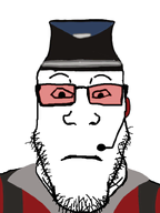 beard headphones meta:game red_glasses red_shirt security space_station_13 space_station_14 ss14 subvariant:neutralplier variant:markiplier_soyjak warden white_background white_skin // 600x800 // 69.4KB