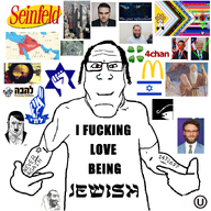4chan 4cuck 9_11 abigail_shapiro adolf_hitler bait barack_obama ben_shapiro benjamin_netanyahu bentzi_gopstein chad clothes donald_trump goyim goyslop greater_israel gun happy happy_merchant hat idf israel jewish_defense_league jews judaism kach kippah kosher lehava lehi lgbt lgbtqia mcdonalds moses muscles netanyahu payos pentagon seinfeld seth_rogen sight subvariant:neutralplier twin_towers variant:markiplier_soyjak variant:shirtjak world_trade_center // 1488x1488 // 1.4MB
