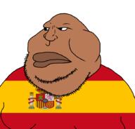 closed_mouth countrywar fat flag flag:spain obese soyjak spain stubble variant:meximutt // 888x849 // 56.4KB