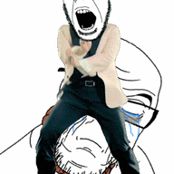 2soyjaks animated closed_eyes crying dance full_body gangnam_style glasses hanging irl its_over open_mouth push_pin rope sad soyjak sticky stubble suicide text variant:cobson variant:feraljak wrinkles // 300x460 // 522.7KB