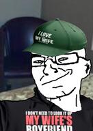 chair clothes cuck cuckoldry hat soyjak // 402x568 // 189.4KB