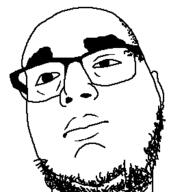 closed_mouth ear glasses soyjak stubble template variant:unknown // 266x280 // 2.6KB