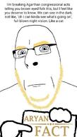 agartha aryan bald blue_eyes closed_mouth fact glasses hand holding_object neutral soyjak stubble text variant:cobson wordswordswords yellow_hair // 720x1272 // 198.8KB