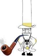 belt blue_eyes boot closed_mouth cowboy_hat doug_dimmadome fairly_odd_parents mustache subvariant:neutralplier variant:markiplier_soyjak // 1498x2240 // 153.8KB