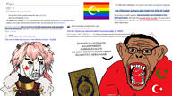 2021 2024 21_march anime antenna article astolfo black_skin bloodshot_eyes caliph caliphate clenched_teeth clothes cockroach country crying english_text femboy flag flag:lgbt_pride_flag flag:ottoman_empire flag:turkiye glasses hair holding_book homosexual homosexuality islam islamic islamic_state lgbt male news open_mouth pink_hair quran soyjak spade star_and_crescent stubble turkiye variant:chudjak variant:monkeyjak white_background white_skin wikipedia // 1920x1080 // 597.4KB