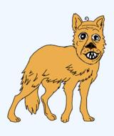 animal baby coyote deformed ear full_body fur open_mouth paw series:animaljaks subvariant:jacobson tail variant:a24_slowburn_soyjak // 1000x1200 // 23.4KB