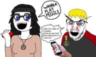avengers beanie blue_eyes brown_shirt cute cute_girl degoon girl glasses hair nate nentendo_switch peggle soy soylent variant:soytan white_skin woman // 1200x714 // 640.5KB