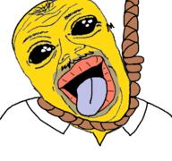 ack clothes dead deformed hanging homer_simpson lips mustache oh_my_god_she_is_so_attractive rope soy_parody soyjak subvariant:jerome suicide the_simpsons tongue variant:alicia variant:its_out_get_in_here yellow_skin // 768x719 // 52.1KB
