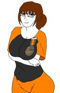 brown_hair closed_mouth clothes dan daniella female femjak glasses hair huge_ass huge_breasts no_stubble smile smug soybooru subvariant:soygirl that_one_fucking_picture_of_dan_being_a_smug_bastard // 993x1525 // 231.0KB