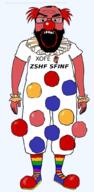 clown clown_nose open_mouth series:goofs soyjak subvariant:science_lover variant:markiplier_soyjak // 499x1024 // 404.6KB