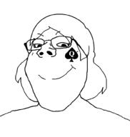 blacked brimstone closed_mouth female glasses hair queen_of_spades spade subvariant:gapejak_female variant:gapejak // 940x992 // 17.6KB