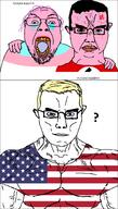 bigot bloodshot_eyes closed_mouth crying flag:nazi_germany flag:transgender_pride_flag flag:united_states nazism nigger open_mouth rope soyjak subvariant:chudjak_front subvariant:muscular_chud suicide sweating tongue trvthnvke united_states variant:bernd variant:chudjak // 855x1508 // 160.7KB