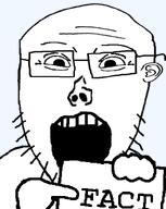 beard ear fact fact_sign glasses hand holding_object open_mouth soyjak stubble subvariant:thremboson text variant:vlodson white_skin // 640x805 // 81.6KB