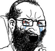 angry beard bloodshot_eyes crying glasses happy_merchant jewish_nose jews open_mouth seething stinky_jew variant:soyak // 785x731 // 295.4KB