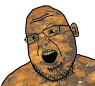 ear gem gem_skin glasses jasper open_mouth soyjak stubble variant:shotjak // 382x347 // 190.7KB