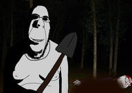 arm biting_lip blood closed_eyes creepy dead dirt distorted evil fat forest hand murder night ominous shadow smile soyjak stubble subvariant:hornyson variant:cobson variant:gapejak // 1924x1354 // 1.1MB