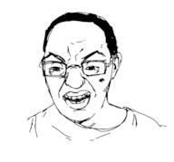 clothes crying ear glasses hair half_open_mouth soyjak variant:eric_butts // 1190x1112 // 17.6KB