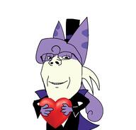 animal cat doll_eye eyelashes glasses heart meta:tagme purple_fur soyjak tagme_character_name top_hat tuxedo // 2205x2109 // 791.6KB