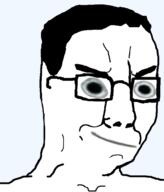 glasses hair smile smirk variant:chudjak // 483x565 // 61.4KB