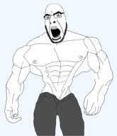 buff glasses open_mouth soyjak stubble template variant:cobson // 859x1000 // 208.5KB