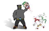 2soyjaks 4chan ack anime arm bear beard belt blood bloodshot_eyes clothes crying decapitation full_body gem glasses green_hair grey_skin hair hand holding_object holding_severed_head leg murder mustache open_mouth severed_head shadow shoe smile sneakers soot soot_colors soyjak soyjak_party stubble tongue variant:bernd variant:unknown yellow_teeth yotsoyba // 780x500 // 64.3KB