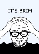 arm closed_eyes closed_mouth clothes glasses hand its_over soyjak stubble text variant:unknown // 500x700 // 16.8KB