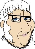 berserk blue_eyes ear glasses griffith lips smirk soyjak stubble variant:smugjak white_hair // 554x772 // 34.2KB