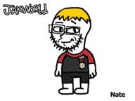 badge clothes hair jakworld model_sheet nate soyjak variant:soyak yellow_hair // 1440x1080 // 70.7KB