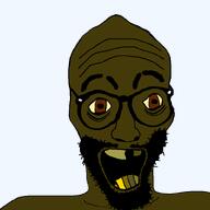 bad_teeth beard brown_eyes glasses mudslime open_mouth pantone_448_c shitskin variant:casnatus wrinkles yellow_sclera // 800x800 // 23.2KB