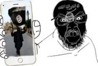 flag irl isis islam islamic phone soyjak state variant:feraljak // 832x558 // 417.6KB