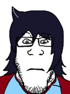 anime closed_mouth glasses hair kuroki_tomoko neutral soyjak stubble subvariant:neutralplier tomoko variant:markiplier_soyjak watashi_ga_motenai_no_wa_dou_kangaetemo_omaera_ga_warui // 600x800 // 39.0KB