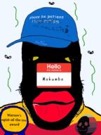 autism badge black_skin cap closed_mouth clothes distorted hat necrophilia nigger poland slopejak soyjak spammer stinky stubble variant:markiplier_soyjak // 1125x1500 // 688.7KB