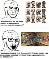 closed_mouth frown funko_pop glasses gundam open_mouth robot star_wars stubble subvariant:soyak_(irritated) text thing_japanese variant:soyak // 1474x1787 // 1.6MB