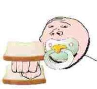 baby bread hand knuckle_sandwich looking_at_you meta:low_resolution pacifier punch stubble subvariant:wholesome_soyjak variant:gapejak // 200x185 // 4.4KB