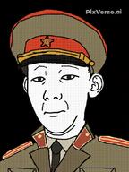 animated clothes collar_tabs collared_shirt communism dollar dollar_sign ear epaulettes ext=gif hammer_and_sickle hand happy hat hat_ornament infinite infinity kgb kuz meta:ai_generated military_hat military_uniform money necktie pixverse_ai reppey smile soviet_army_uniform soyjak star_(symbol) star_hat_ornament tongue variant:kuzjak // 480x640 // 8.2MB