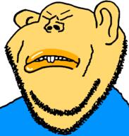 angry asiamutt asian buck_teeth closed_eyes closed_mouth ear series:muttverse soyjak stubble subvariant:impish_amerimutt template variant:impish_soyak_ears yellow_skin // 598x628 // 17.5KB