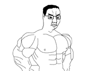 buff closed_mouth glasses hair muscles muscular_male variant:chudjak // 800x600 // 37.2KB