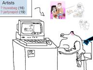 B_B_GHAST_(namefag) anti_soytan ballsack basotho computer eye_crust floppy_disk hand hooked_nose huwabag(artist) jewish_nose judaism keyboard large_nose lesotho mouse mouthbreather nigger penis purple_hair rape stubble ugly // 640x480 // 66.7KB
