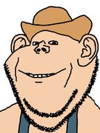 beard cletus cowboy_hat flamingo_(youtuber) overalls variant:impish_soyak_ears white_skin // 598x800 // 54.7KB