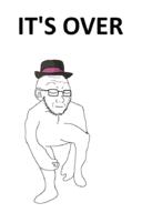 animated barneyfag clothes dance don_turtelli glasses hat its_over selfish_little_fuck soyjak stubble text variant:soyak // 600x900 // 736.1KB