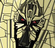 Michael_bay alien angry armor bonecrusher_(transformers) buffalo_mine-protected_vehicle decepticon detailed mouth_mask red_eyes red_sclera robot series:ALL_HAIL_MEGATRON! shading soyjak stubble transformers transformers_(live_action) variant:angry_soyjak vehicle withered // 1600x1400 // 145.5KB
