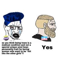 badge blue_hair chad flag:non-binary_pride_flag flag:transmedicalism non-binary pronouns theythem transmedicalism truscum variant:soyak wojak // 1280x1280 // 192.9KB