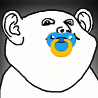 animated baby ear pacifier soyjak stubble variant:impish_soyak_ears // 352x320 // 90.5KB