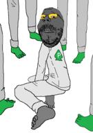 arm bloodshot_eyes clothes foot frog full_body glasses grey_skin hand leg mustache pepe soot soot_colors soyjak soyjak_party spade stubble variant:gapejak // 692x984 // 26.7KB