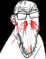 blood edit glasses stubble variant:feraljak // 570x720 // 81.4KB