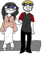 beanie blue_eyes clothes glasses hair oekaki variant:soytan // 432x543 // 13.6KB