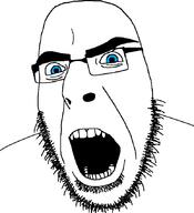 angry beard blue_eyes open_mouth redraw stubble subvariant:modern_cobson teeth the_lawnmower_man thick_eyebrows variant:cobson // 775x849 // 49.1KB